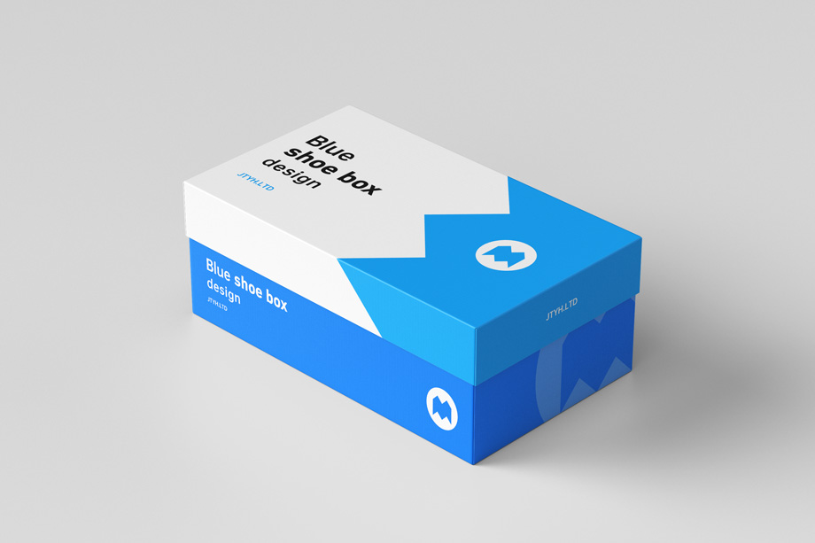 蓝白色鞋盒外包装设计_囧图印画(JTYH.LTD)集咨询、设计、生产于一体的纸品包装解决方案服务|包装设计|包装定制丨华东（常州）地区包装生产服务商